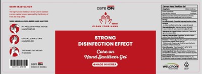 500ml Ndc: 70416-2001-1 (01 Care On Hand Sanitizer Gel 500ml Label)